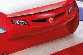 CARBED Кровать-машина Coupe с выдвижной кроватью Red 20.03.1306.00 в Асино - asino.katalogmebeli.com | фото 2