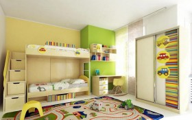 Детская комната Клаксон (Бежевый/корпус Клен) в Асино - asino.katalogmebeli.com | фото 3