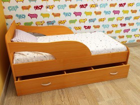 Кровать детская Максимка Млечный дуб/Венге в Асино - asino.katalogmebeli.com | фото 4