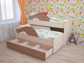 Кровать детская Радуга 1600 Млечный дуб/Венге в Асино - asino.katalogmebeli.com | фото 7