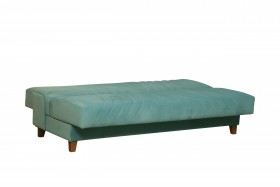 Диван-кровать "Бэлла" (велюр нео аква/подушки микровелюр линде) в Асино - asino.katalogmebeli.com | фото 7