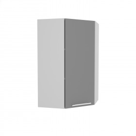 Гарда ВПУ 550 шкаф верхний угловой высокий (Белый патина/корпус Серый) в Асино - asino.katalogmebeli.com | фото