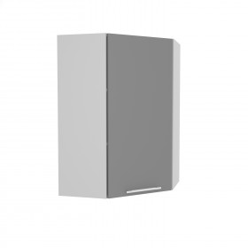 Гарда ВПУ 600 шкаф верхний угловой высокий (Белый патина/корпус Серый) в Асино - asino.katalogmebeli.com | фото