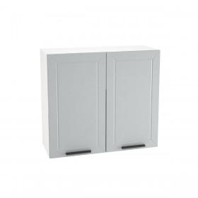 Шкаф верхний 2 двери Глетчер ШВ-800 (Гейнсборо Силк/корпус белый) в Асино - asino.katalogmebeli.com | фото