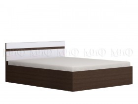 Ким кровать 1,4 (Венге/белый глянец) в Асино - asino.katalogmebeli.com | фото 1