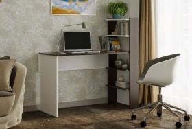 Компьютерный стол №3 (Венге/Белый) в Асино - asino.katalogmebeli.com | фото