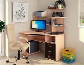 Компьютерный стол Форест NEW (венге/лоредо) в Асино - asino.katalogmebeli.com | фото