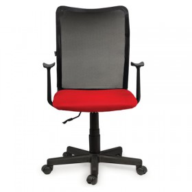 Кресло BRABIX Spring MG-307 (красно-черный) в Асино - asino.katalogmebeli.com | фото 2