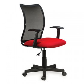 Кресло BRABIX Spring MG-307 (красно-черный) в Асино - asino.katalogmebeli.com | фото 4