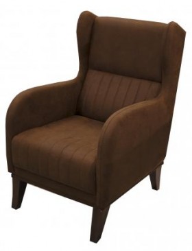 Кресло для отдыха ЕвроМагнат (замша дельта каштан)/осн. в Асино - asino.katalogmebeli.com | фото