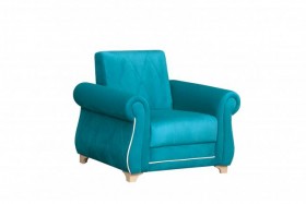 Кресло для отдыха Порто (велюр киви бирюза / микровельвет крем) в Асино - asino.katalogmebeli.com | фото