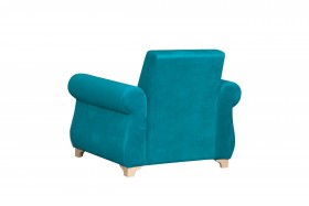 Кресло для отдыха "Порто" (велюр киви бирюза / микровельвет крем) в Асино - asino.katalogmebeli.com | фото 4