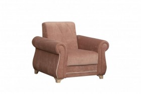 Кресло для отдыха Порто (велюр киви корица / микровельвет крем) в Асино - asino.katalogmebeli.com | фото