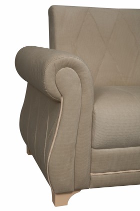 Кресло для отдыха "Порто" (велюр киви латте / микровельвет крем) в Асино - asino.katalogmebeli.com | фото 3