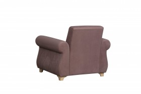 Кресло для отдыха "Порто" (велюр текстура лиловый / микровельвет крем)/осн. в Асино - asino.katalogmebeli.com | фото 5