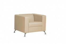 Кресло для отдыха Премиум (кож. зам. Крем)/осн. в Асино - asino.katalogmebeli.com | фото