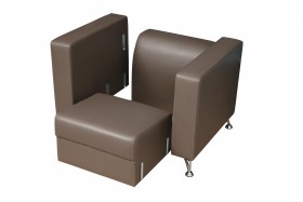 Кресло для отдыха "Премиум" (кож. зам. латте)/осн. в Асино - asino.katalogmebeli.com | фото 4
