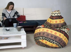 Кресло-груша Большое-Африка в Асино - asino.katalogmebeli.com | фото 4