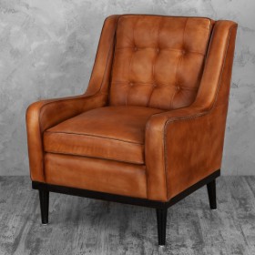 Кресло кожаное Элегант (Бордовый) в Асино - asino.katalogmebeli.com | фото 2