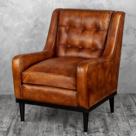 Кресло кожаное Элегант (Бордовый) в Асино - asino.katalogmebeli.com | фото 4