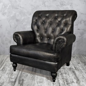 Кресло кожаное Лофт Аристократ в Асино - asino.katalogmebeli.com | фото 2