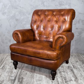 Кресло кожаное Лофт Аристократ в Асино - asino.katalogmebeli.com | фото 5