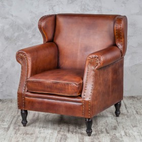 Кресло кожаное Лофт Аристократ (кожа буйвола) в Асино - asino.katalogmebeli.com | фото 2