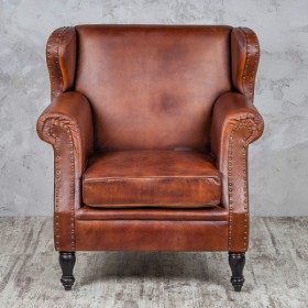 Кресло кожаное Лофт Аристократ (кожа буйвола) в Асино - asino.katalogmebeli.com | фото 3