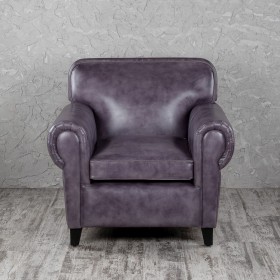 Кресло кожаное Элегант (Фиолетовый) в Асино - asino.katalogmebeli.com | фото 4