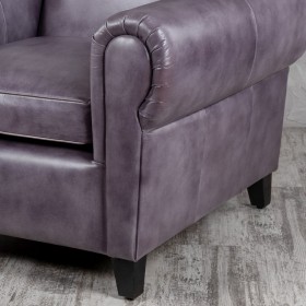 Кресло кожаное Элегант (Фиолетовый) в Асино - asino.katalogmebeli.com | фото 6