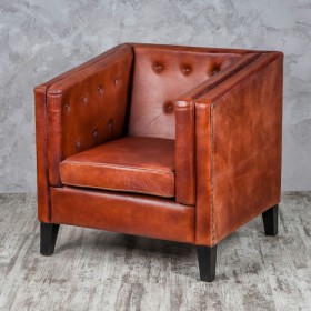 Кресло кожаное Лофт Аристократ (ширина 1100 мм) в Асино - asino.katalogmebeli.com | фото 2
