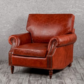 Кресло кожаное Лофт Аристократ (кожа буйвола) в Асино - asino.katalogmebeli.com | фото