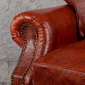 Кресло кожаное Лофт Аристократ (кожа буйвола) в Асино - asino.katalogmebeli.com | фото 5