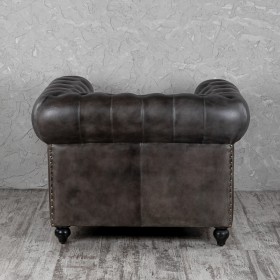Кресло кожаное Лофт Честер (акация) в Асино - asino.katalogmebeli.com | фото 7