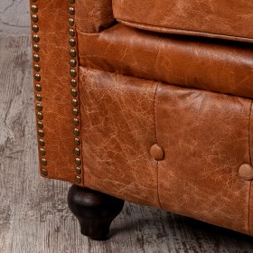 Кресло кожаное Лофт Честер (кожа буйвола) в Асино - asino.katalogmebeli.com | фото 3