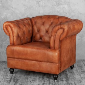 Кресло кожаное Лофт Честер-Нью в Асино - asino.katalogmebeli.com | фото