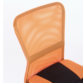 Кресло компактное BRABIX Smart MG-313 (черный, оранжевый) в Асино - asino.katalogmebeli.com | фото 4