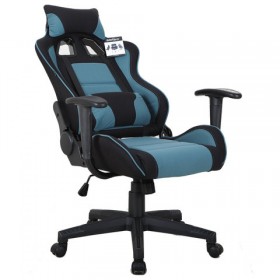Кресло компьютерное BRABIX GT Racer GM-100 (черный, голубой) в Асино - asino.katalogmebeli.com | фото 2