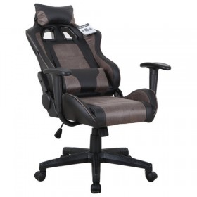 Кресло компьютерное BRABIX GT Racer GM-100 (черный, коричневый) в Асино - asino.katalogmebeli.com | фото 2
