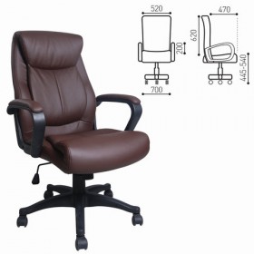 Кресло офисное BRABIX Enter EX-511 (коричневый) в Асино - asino.katalogmebeli.com | фото