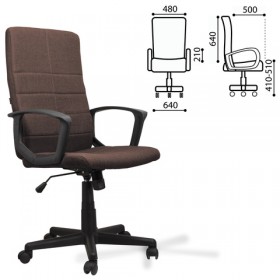 Кресло офисное BRABIX Focus EX-518 (коричневый) в Асино - asino.katalogmebeli.com | фото