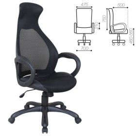 Кресло офисное BRABIX Genesis EX-517 (черное) в Асино - asino.katalogmebeli.com | фото