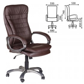 Кресло офисное BRABIX Omega EX-589 (коричневое) в Асино - asino.katalogmebeli.com | фото