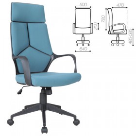 Кресло офисное BRABIX Prime EX-515 (голубая ткань) в Асино - asino.katalogmebeli.com | фото