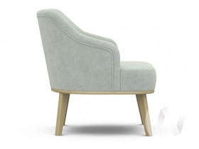 Кресло отдыха Комфорт-5 низкая спинка (бесцветный лак/FRESCA BRILLIANT) в Асино - asino.katalogmebeli.com | фото 2