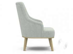 Кресло отдыха Комфорт-5 высокая спинка (бесцветный лак/FRESCA BRILLIANT) в Асино - asino.katalogmebeli.com | фото 2