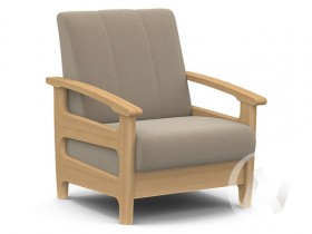 Кресло для отдыха Омега (бук лак/CATANIA LATTE) в Асино - asino.katalogmebeli.com | фото