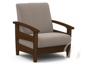 Кресло для отдыха Омега (орех лак/CATANIA COCOA) в Асино - asino.katalogmebeli.com | фото