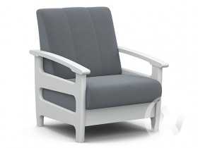 Кресло для отдыха Омега (снег лак/CATANIA SILVER) в Асино - asino.katalogmebeli.com | фото