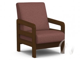 Кресло отдыха Вега-34 (орех лак/UNO BERRY) в Асино - asino.katalogmebeli.com | фото 1